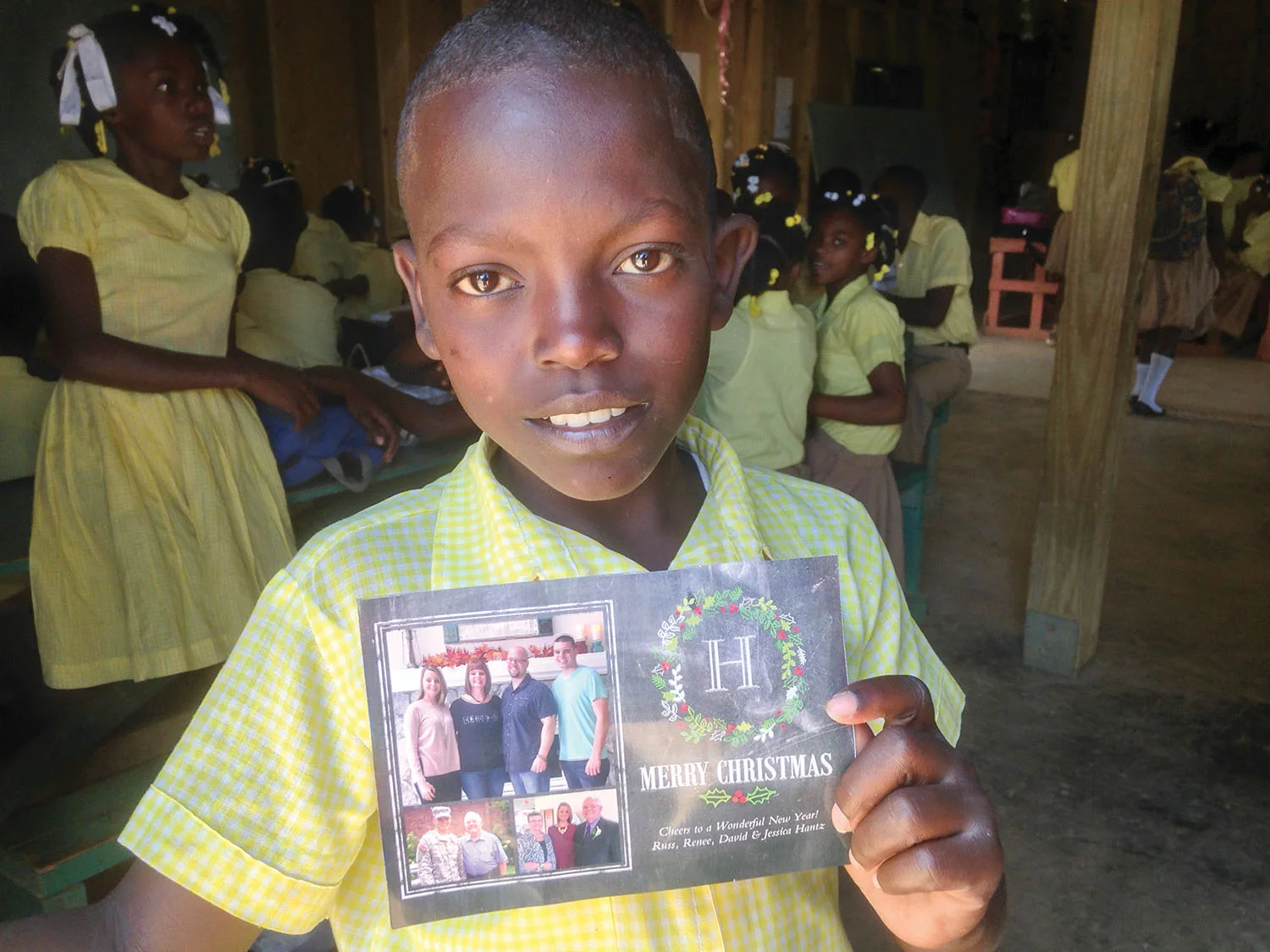 When you enclose a photograph, the child will see who packed their gift and remember you in their prayers.