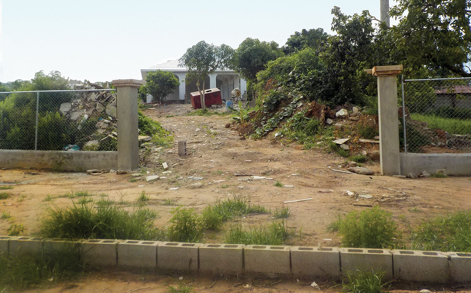 The land is purchased and the church is almost finished; construction for the new school will begin once funds are raised.