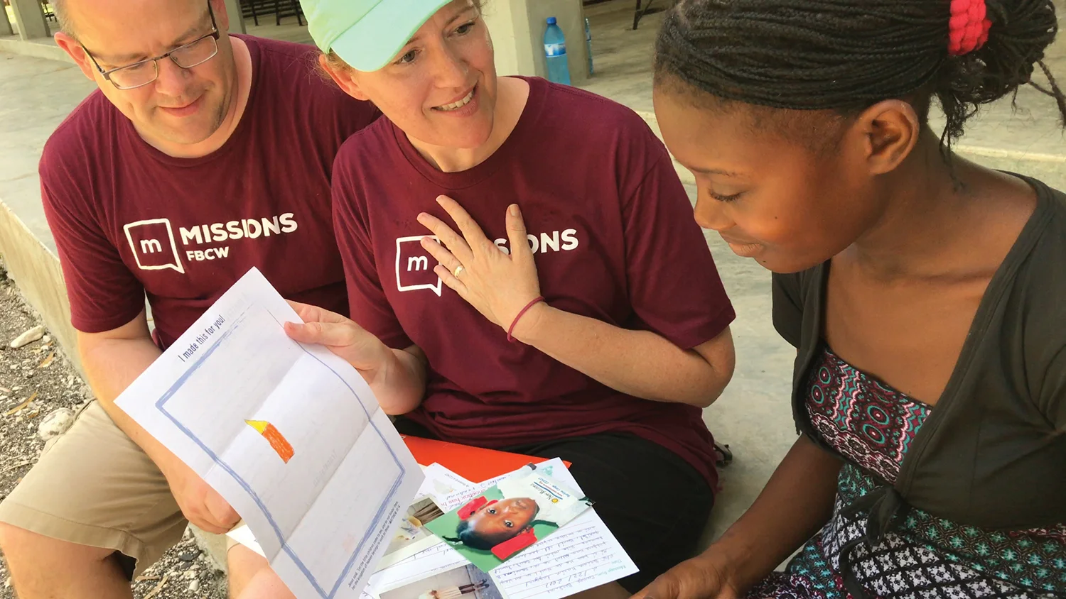 Arriving with past letters and photos brought joy as they reflected on stories of lives changed.