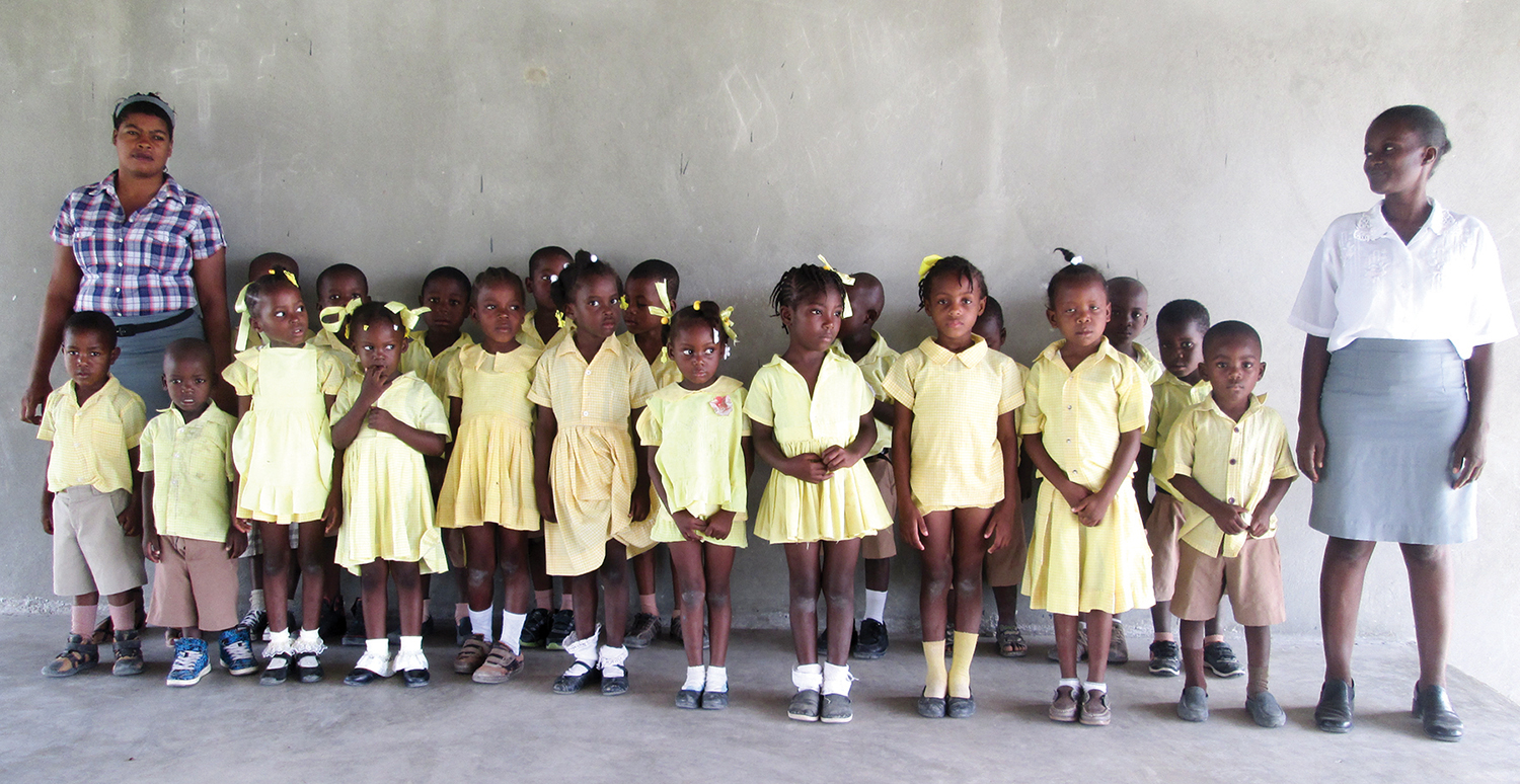 Preschool students from our New Missions Christian Academy in Neply, Haiti, are new leaders on the rise.