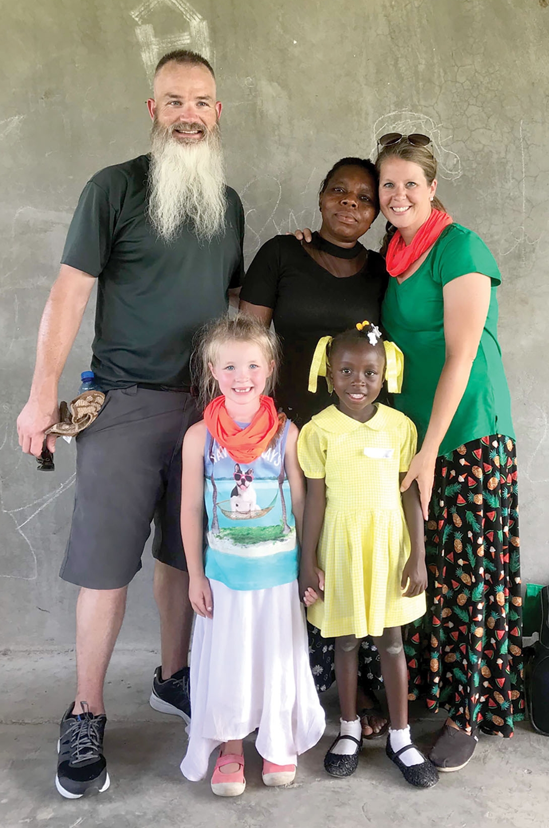 Pastor Greg and Sarah Pulling from Journey Christian Fellowship in Quinton, Virginia took their daughter Lilah to Haiti to meet Sandy.