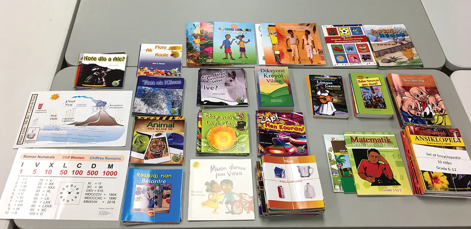 We are making library books a priority for each of our schools in Haiti and welcome your help to make this possible.