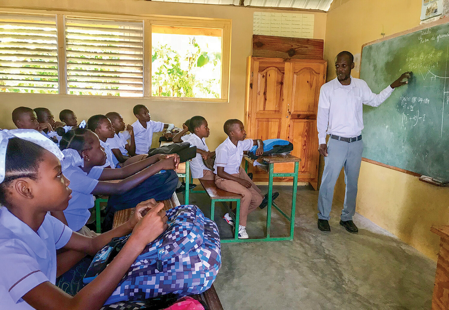 From the classroom we begin a revolution in the mind and heart as our students grow and learn to be new leaders for Haiti.