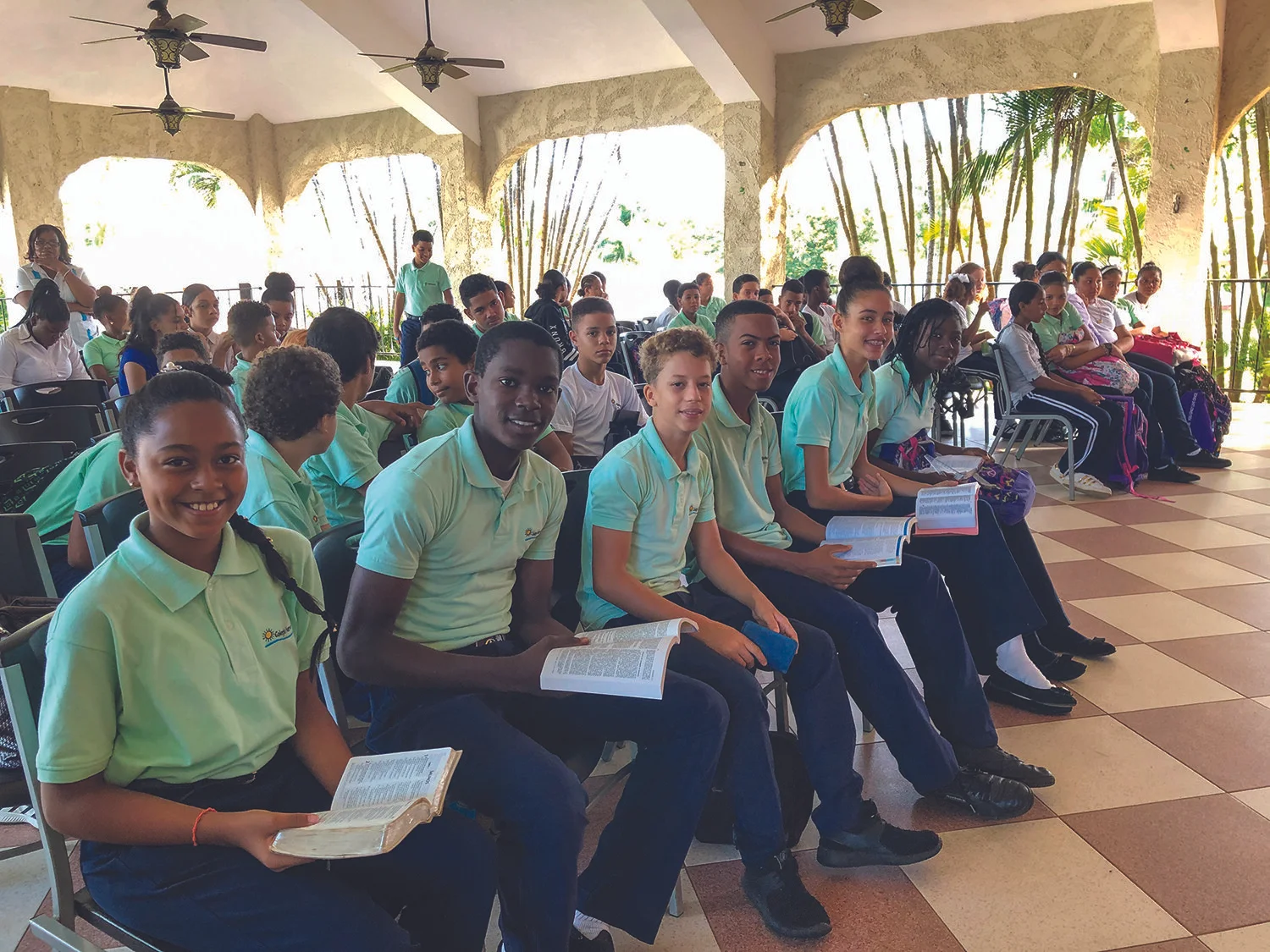 Our high school students enjoy participating in the activities we have every year to celebrate Bible Day.