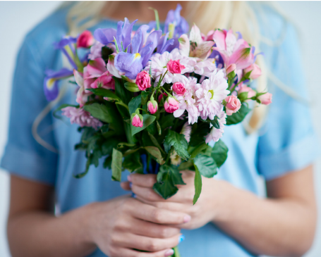"You are a bright spot in my life like the color of the flowers and you are missed when you aren’t here."