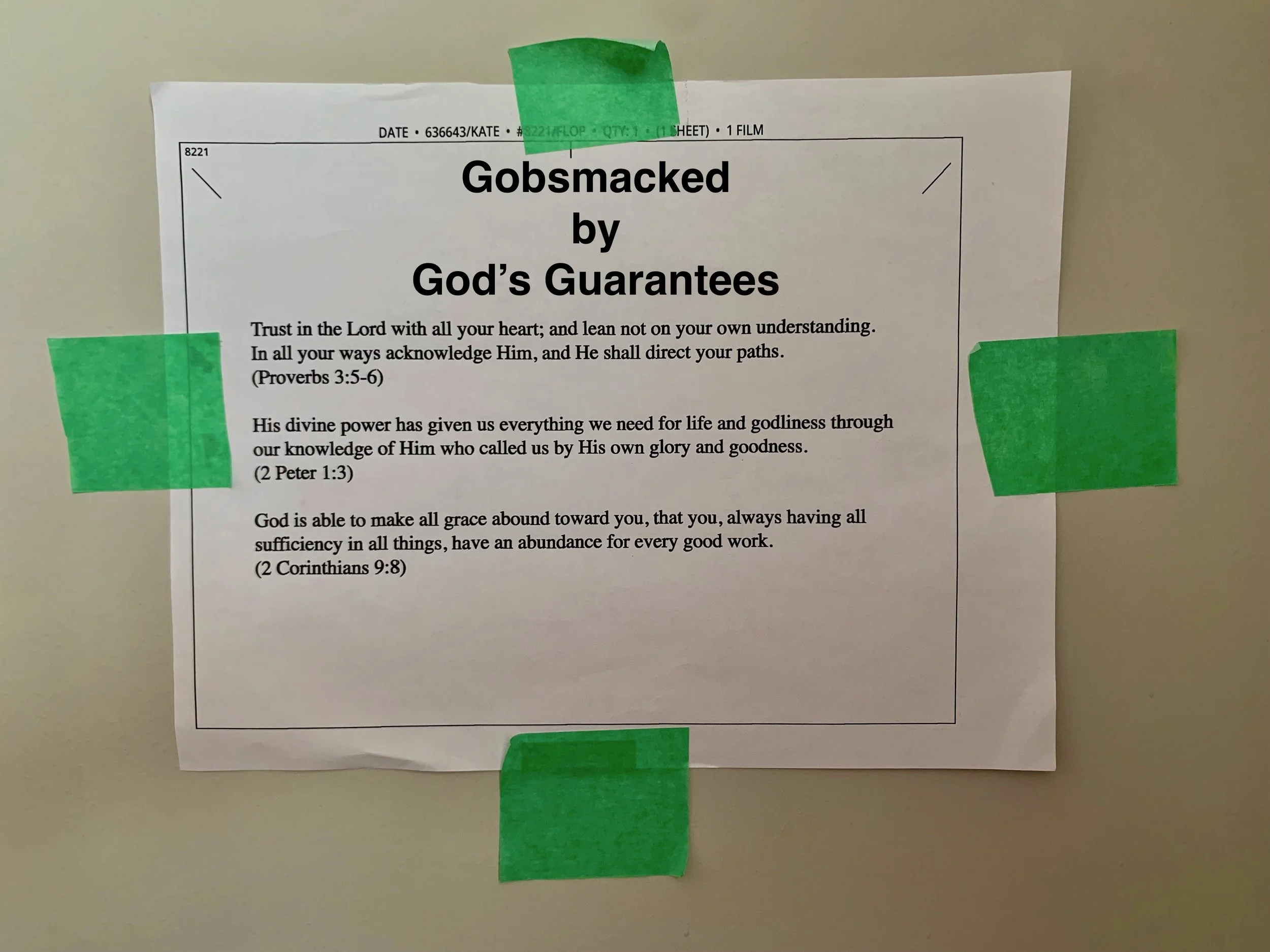 Gobsmacked by God’s Guarantees