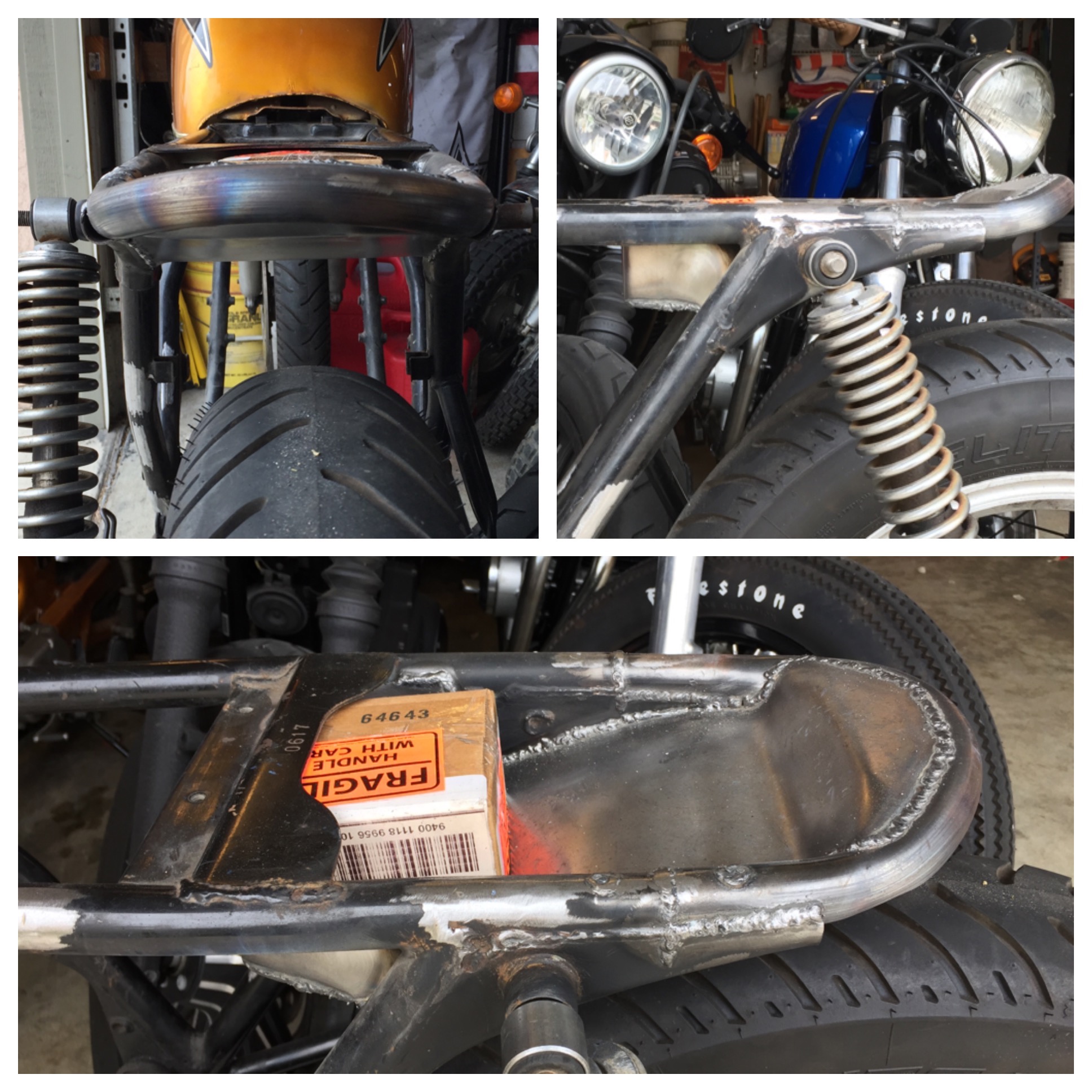 This was an experiment gone right. I saved my template and will likely do this type of an electronics box on all CB750s going forward. It seems to completely disappear once the seat is on. There is room for the key switch , battery , and all electronics . 
