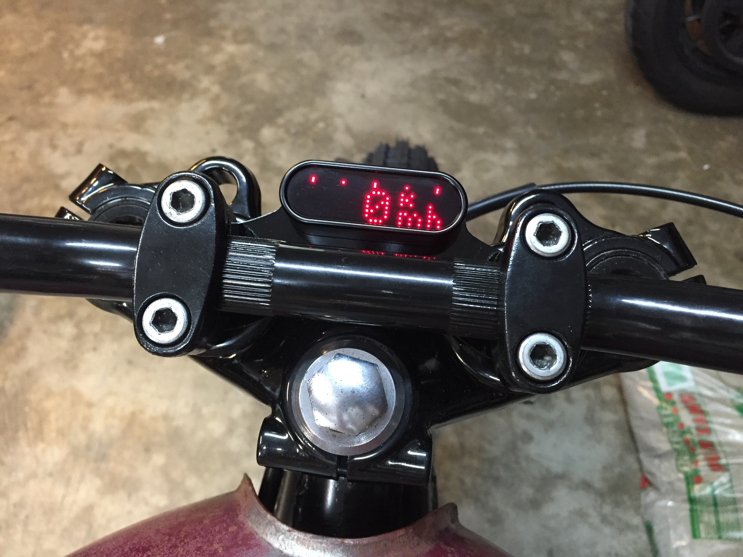  Tech!! &nbsp;We usually keep these vintage builds analog and incandescent. &nbsp;We broke the mold on this one. &nbsp;The   LED turns signals   are integrated into tail light and this awesome Motogadget Motoscope Mini gauge. &nbsp;If you aren't fami