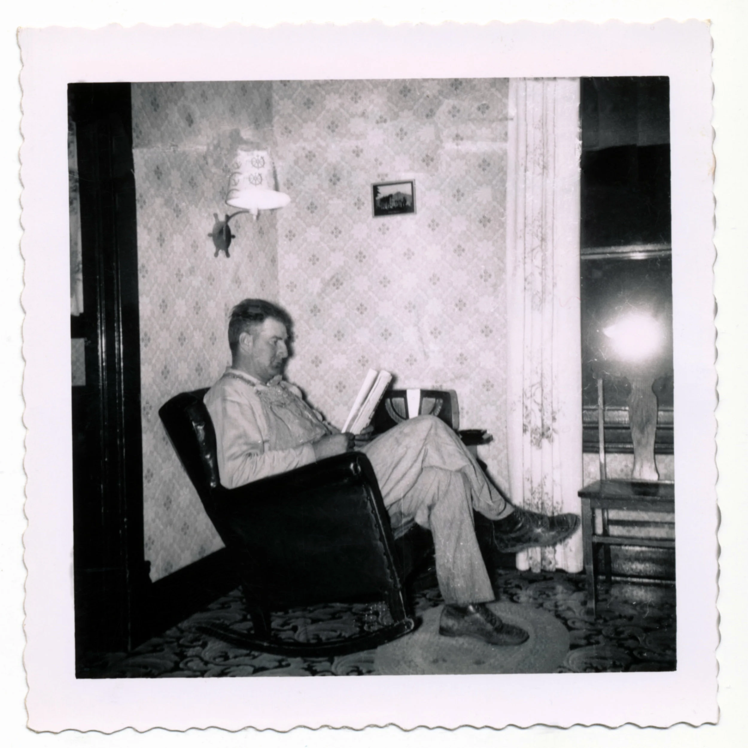 In her family history book, Kathleen Rath Smith remembers how her father would always read in “his” chair next to the radio. “When he came in, we got out of that chair!” We used photographs to show her parents' home and surroundings, and Kathleen as narrator recounts the stories of her childhood.