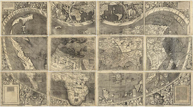 A little “on this day in history” trivia: On August 3, 1492, Christopher Columbus set sail for the New World. It is commonly believed that his contemporaries feared he would sail off the edge of the Earth, but the fact is that 15-century Europeans did not believe the Earth to be flat. This reproduction of a 1507 world map by Martin Waldseemuller (image courtesy of Library of Congress) is the first to label America and show it as a separate land mass.