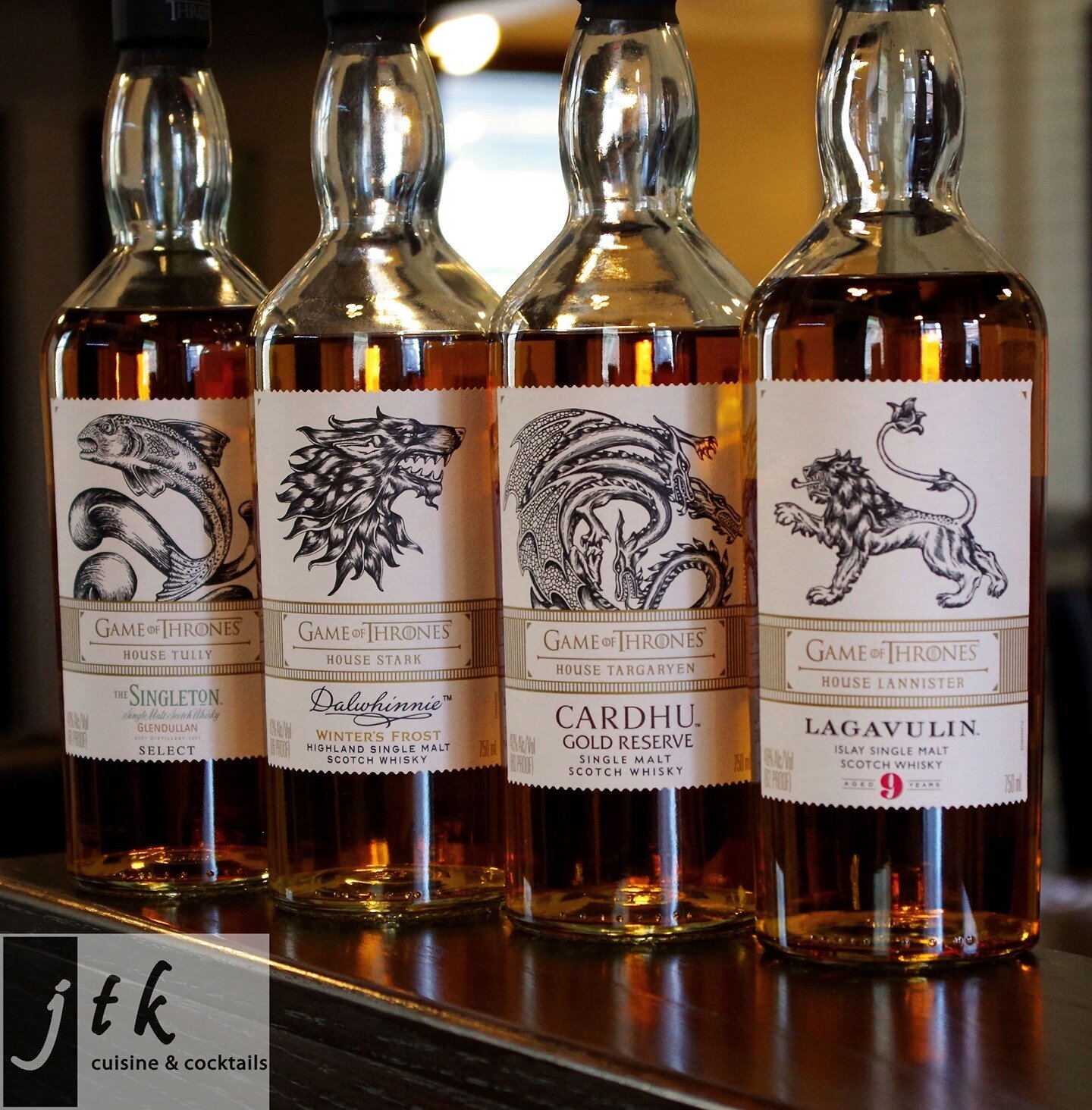 We still have some of the #GameofThrones whiskies in house! And tonight they are $2 off! Come down and enjoy some whiskey on Whiskey Wednesday!⠀⠀
⠀⠀⠀
#jtklnk #downtownlincoln #mylnk #lincolnhaymarket #restaurant #scotch #whiskylover #whisky #whiskydr