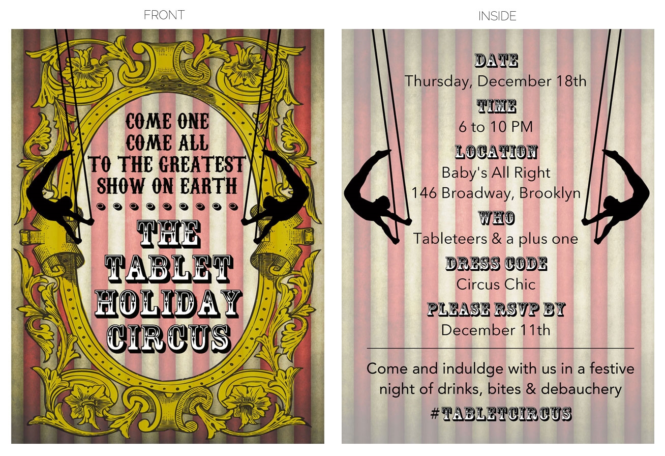 Tablet Holiday Circus