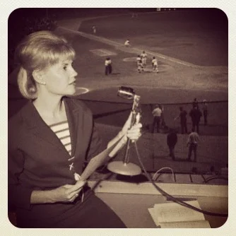Betty Caywood an American sportscaster, was one of the first female Major League Baseball broadcasters, providing color commentary on radio broadcasts for the Kansas City Athletics. Caywood had previously worked as a weather reporter on a Chicago television station. On September 16, 1964, Caywood was hired by Athletics’ owner Charles Finley to provide a female perspective on the games. Caywood, returned to the baseball broadcast booth after a 43 year hiatus, on August 16, 2008, joining the WHB radio broadcast of games for the independent baseball team, the Kansas City T-Bones.#butchhistory