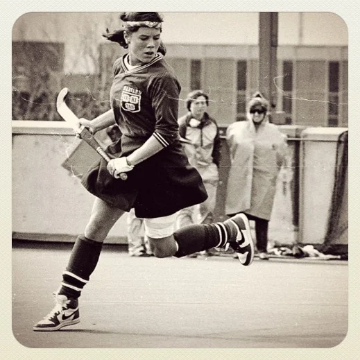 Sent to the @butchhistory mailbox from one of my favorite women, Leelee Groome. ✉️✉️✉️✉️✉️
“this was the fall of 1987 - on the rooftop turf at BROWN. The Brown coach tried to bench me for wearing Air Jordans. They didn’t qualify as "turf shoes”. But, they were my lucky kicks, god dammit. I won that argument with the ref. She said to the Brown coach, “the shoes stay on!!!” #butchhistory