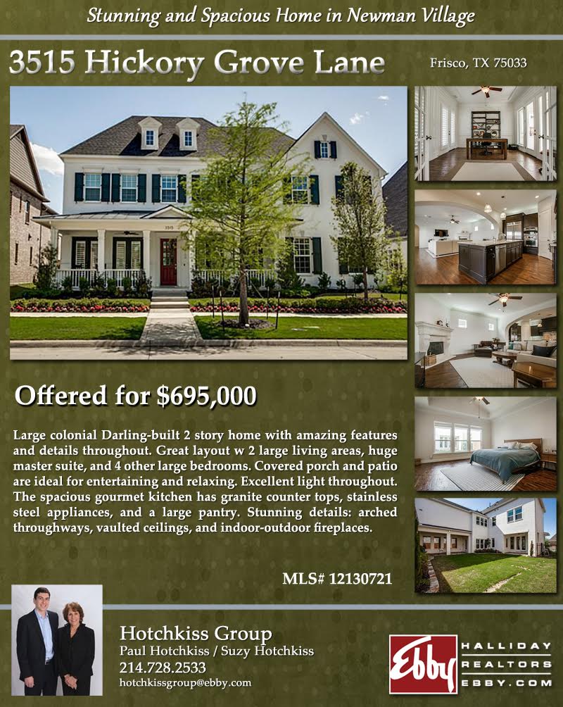 Email flyer we used to advertise a new listing.