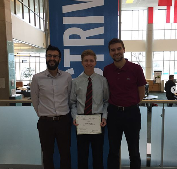 Ben (pictured left) along side fellow Advisor, Chad (pictured right) and one of their students Ryan (center). 
