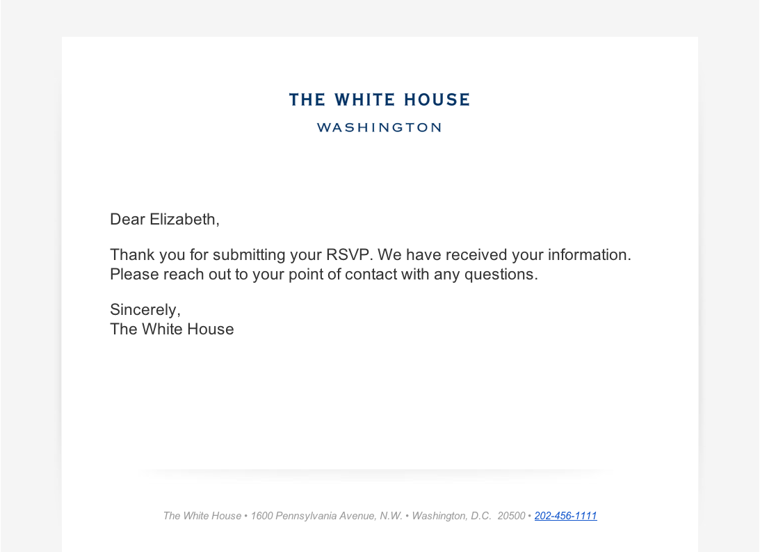 White House Guest!