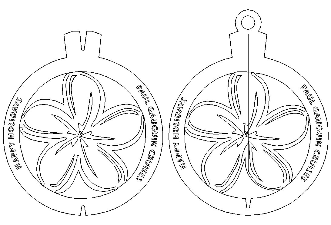 Online View with dielines for die-cut and foil