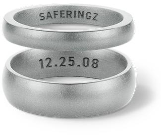 Interior text gives your SafeRingz a personal touch. Include a special date or word as a reminder of your love. *Make sure you add a ring to your cart as this only purchases the engraving service.