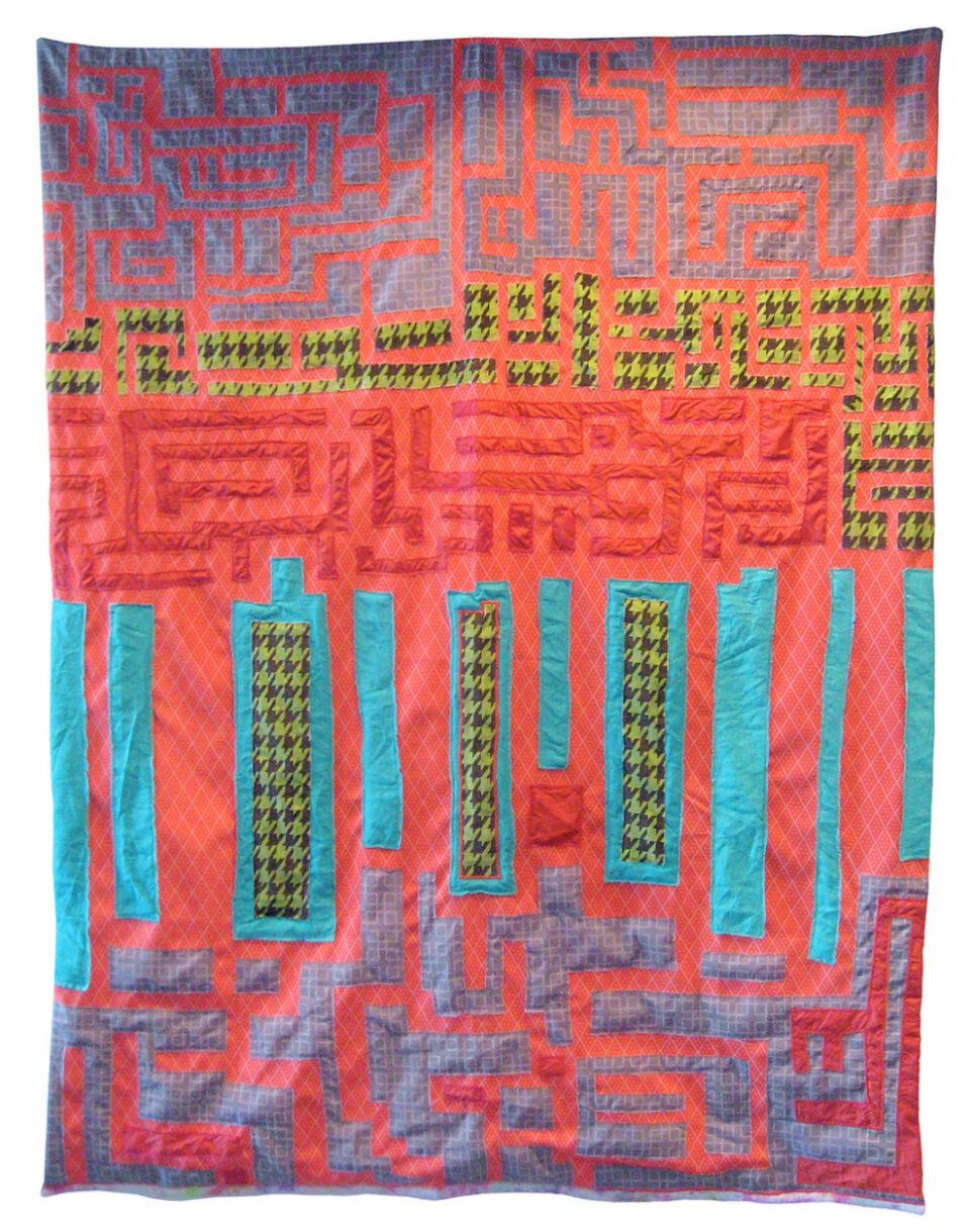 'Labyrinth' Hand-Sewn Tapestry