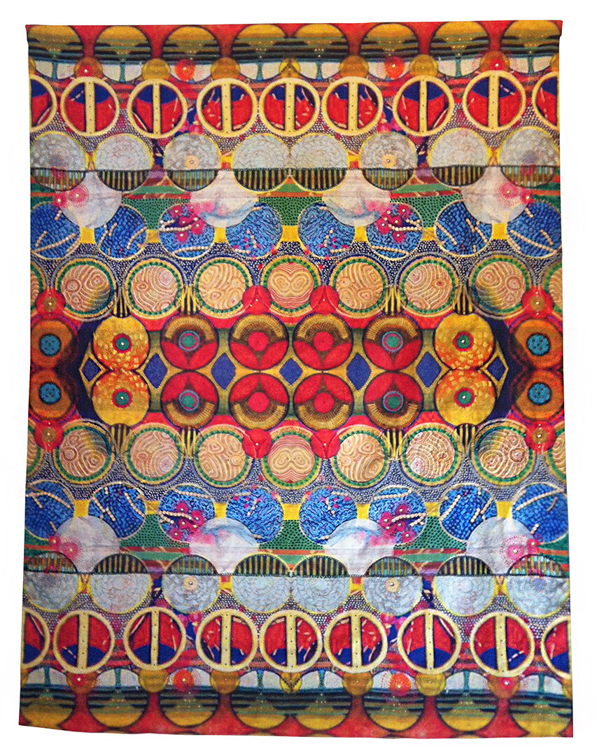 'Quetzlcoatl's Coat'  Embellished Tapestry