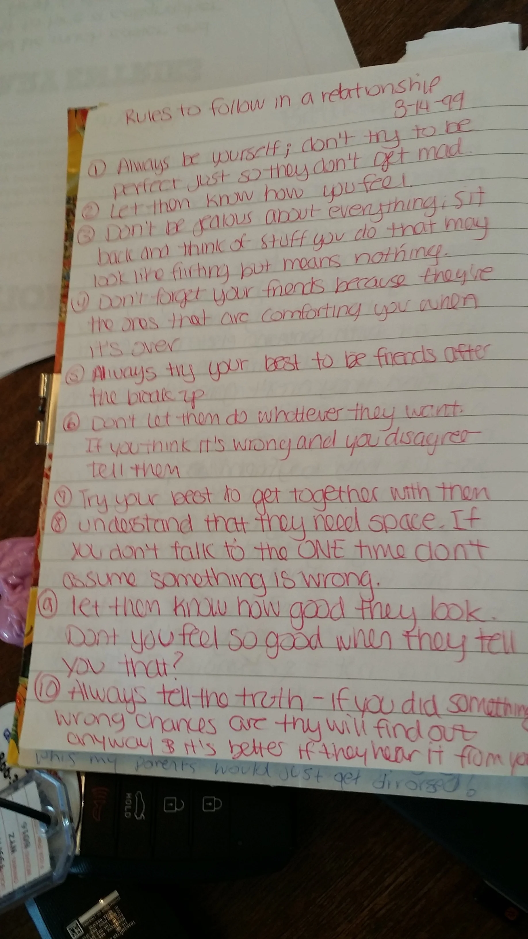 10 Rules to follow in a Relationship: A 15 year old's views on dating