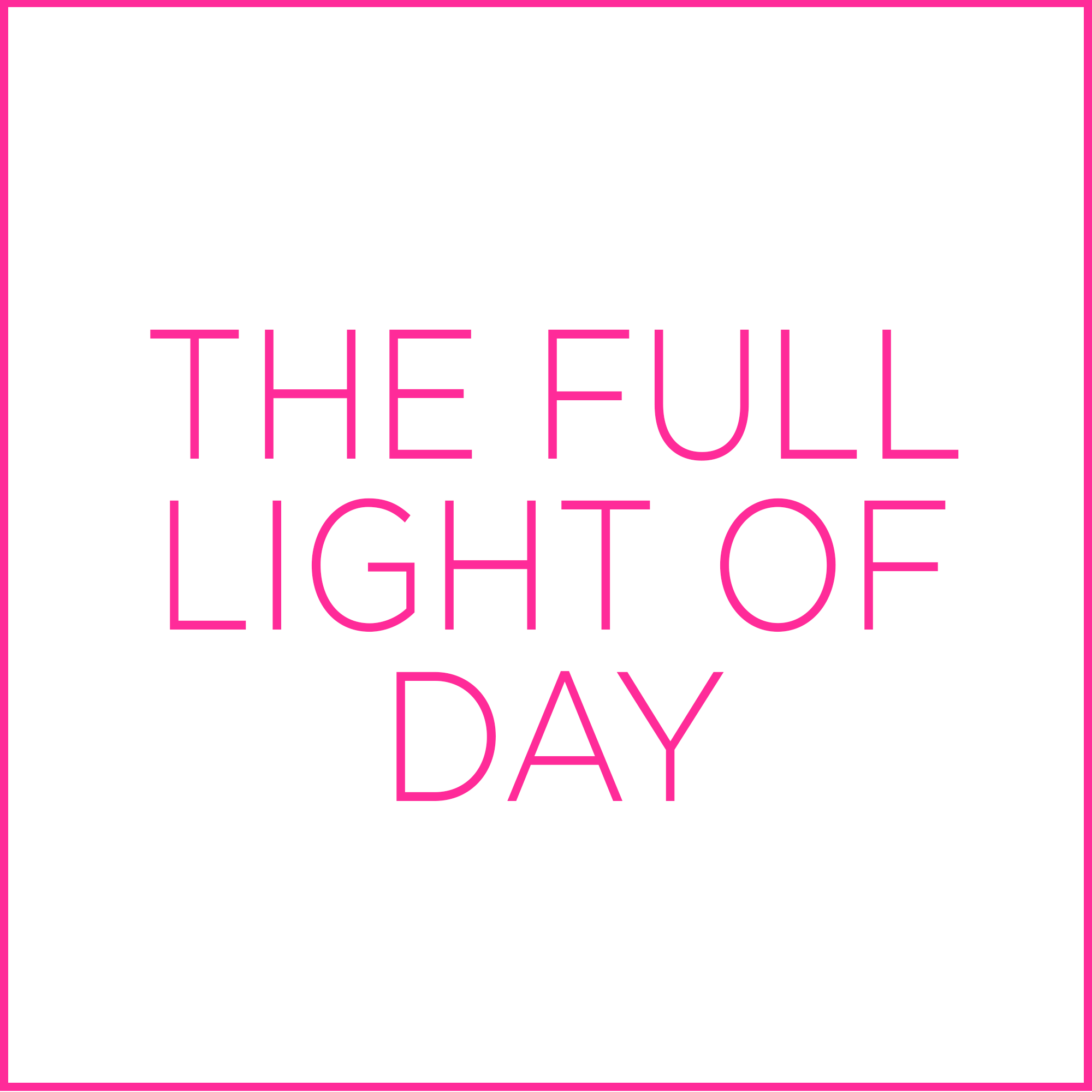 Sponsorship: THE FULL LIGHT OF DAY — VAE RALEIGH