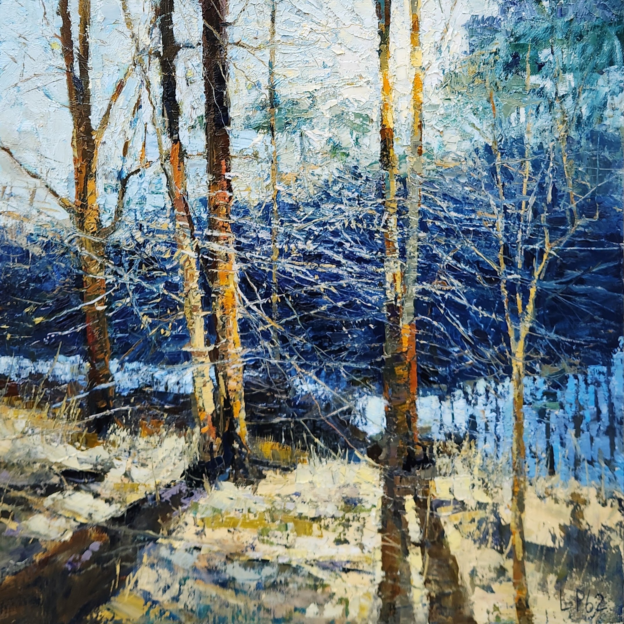 Leslie Pruneau_In the Tangled Webs that Nature Weaves, Birds Will Find a Paradise_oil on cradled panel_20x20 - Leslie Pruneau.jpg