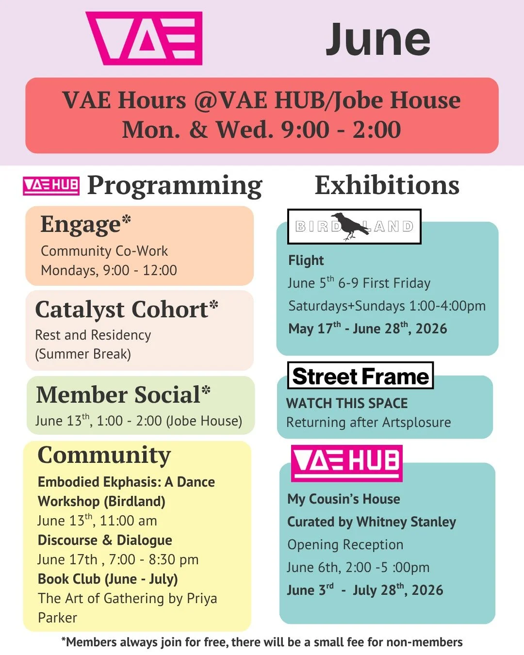June at VAE

Hope to see you!
