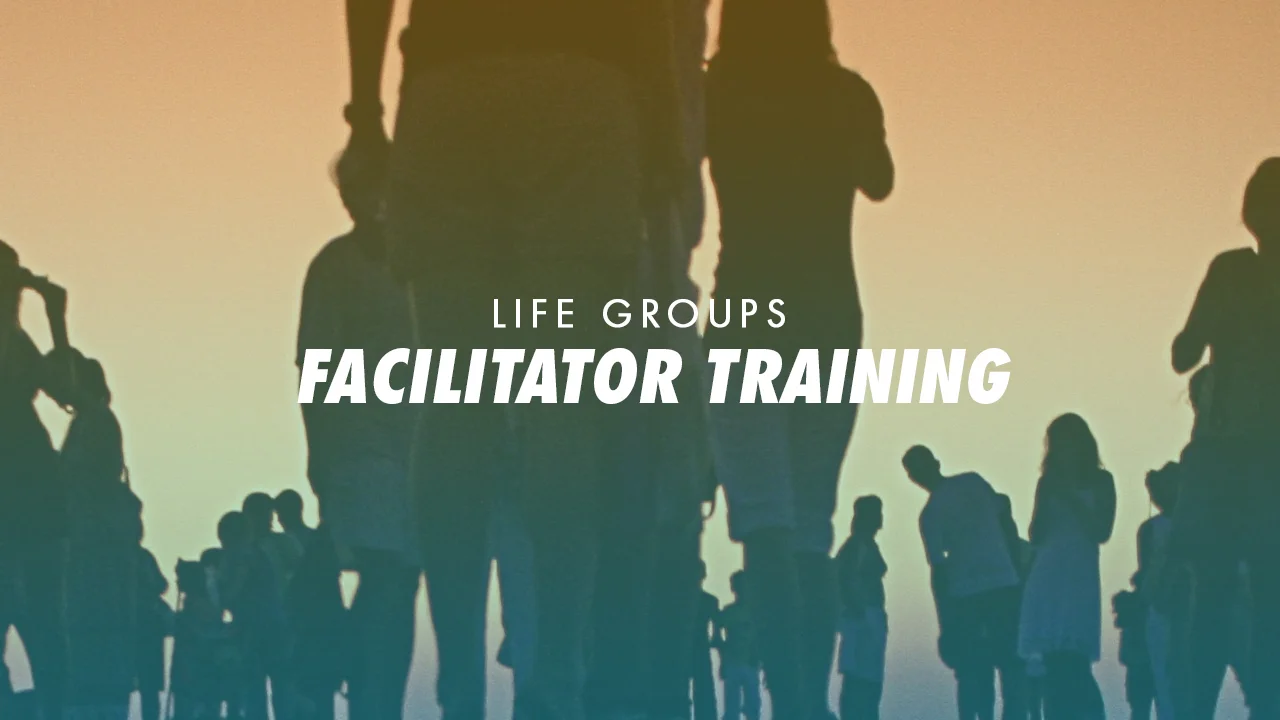      

 
      LIFE GROUPS | Facilitator Training     Facilitating a  Life Group  isn't about being perfect; it's about serving others by giving them a place to heal and grow together in a safe environment. If you are interested in facilitating a  Li