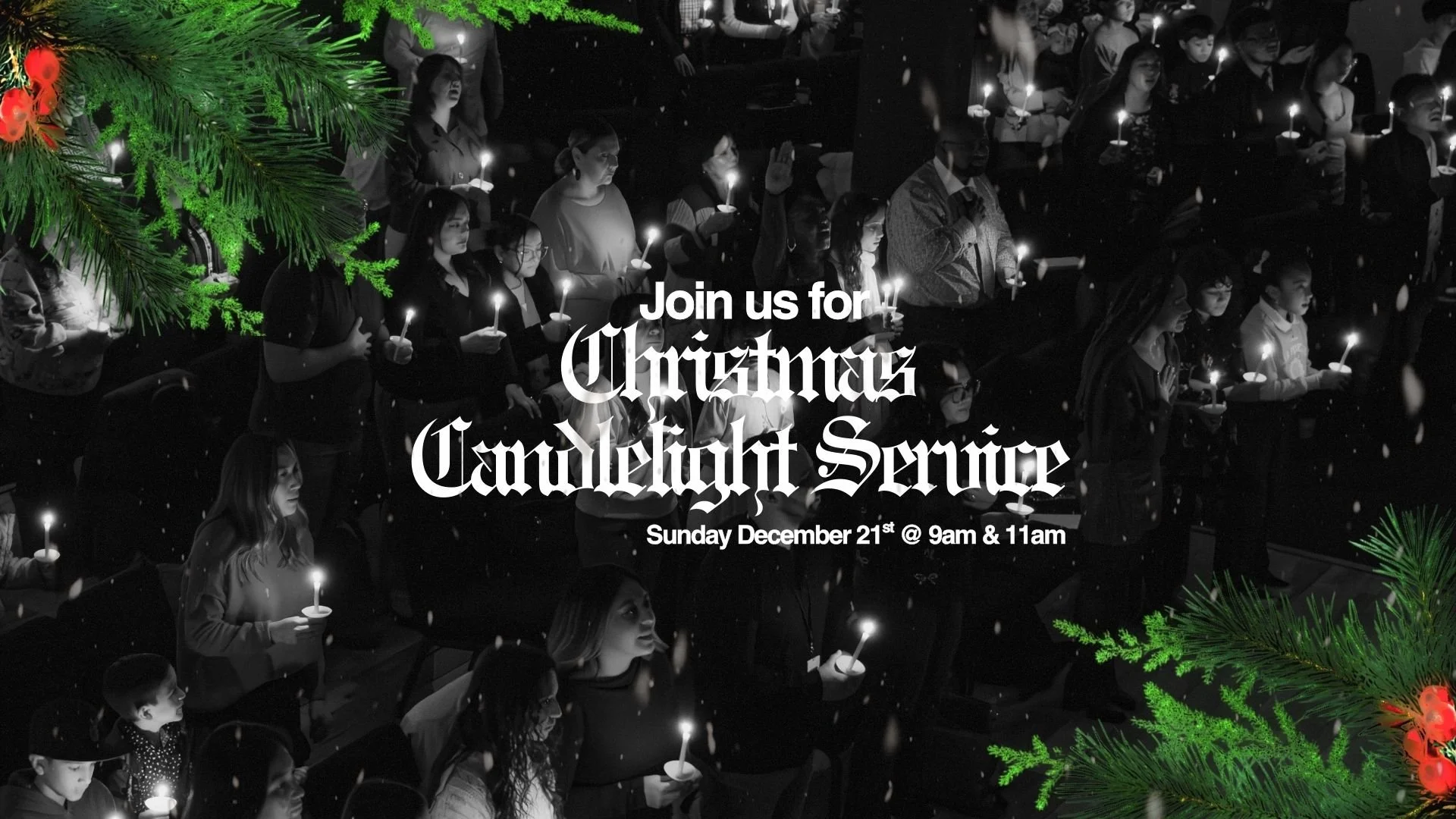 Join us for two special services 12/21 at 9am & 11am! NO TOL KIDS CLASSES. Families worship together!