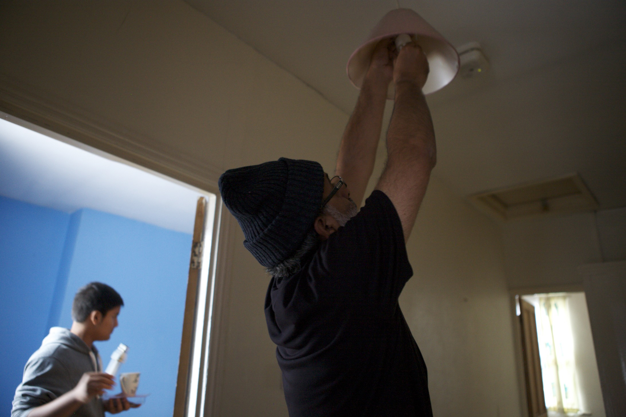Inayat takes on home repairs.