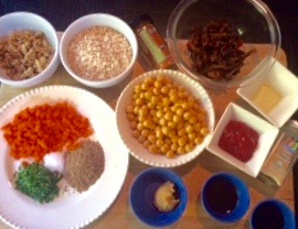 Chickpea Loaf ingredients