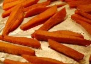 Roasted Sweet Potato Sticks