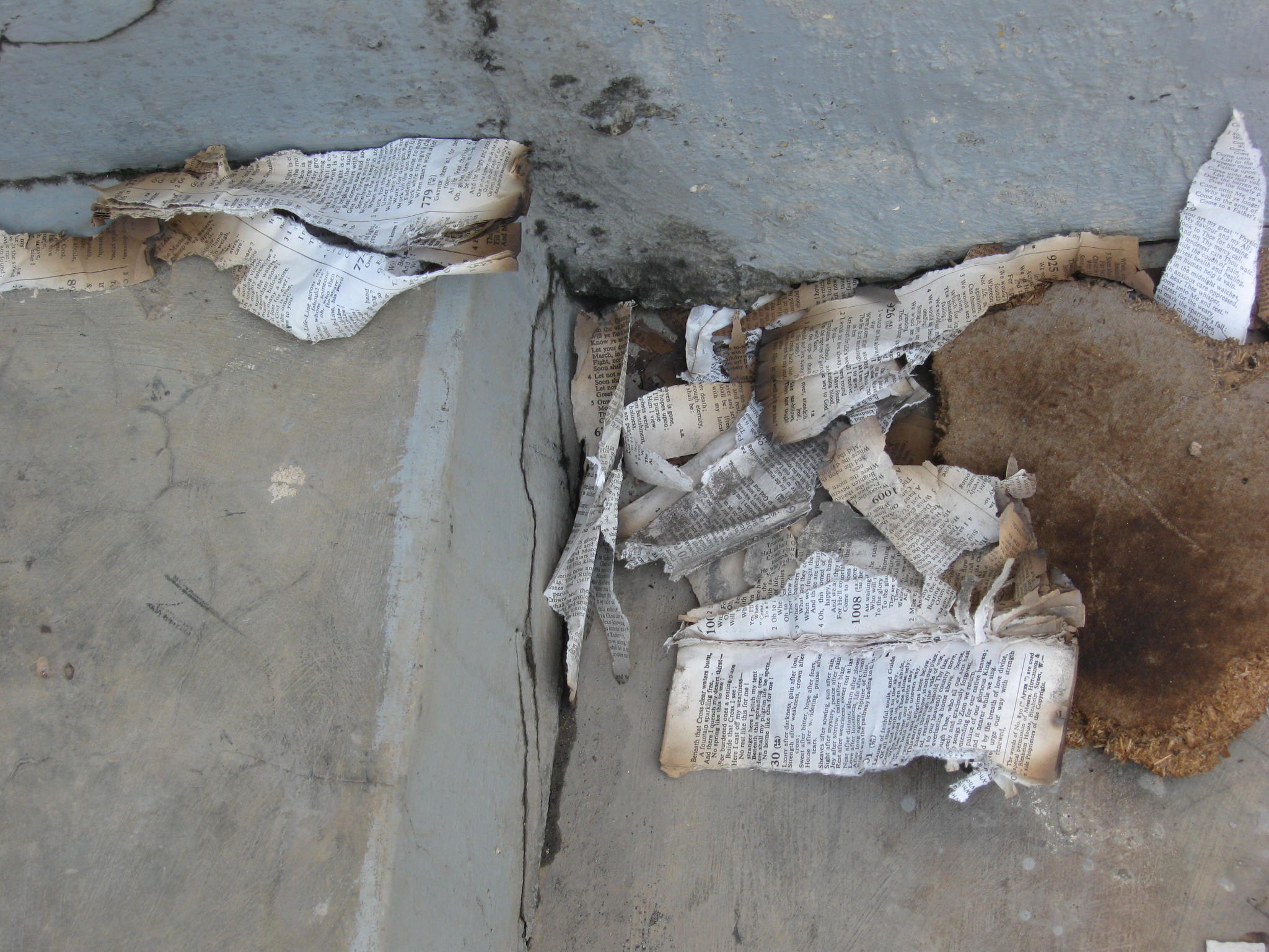 Portions of burnt Bibles left behind after a Book-Haram terror attack on a school in Northern Nigeria.