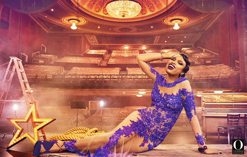 Jennifer Hudson in the December issue of O Magazine - Courtesy of E! Online