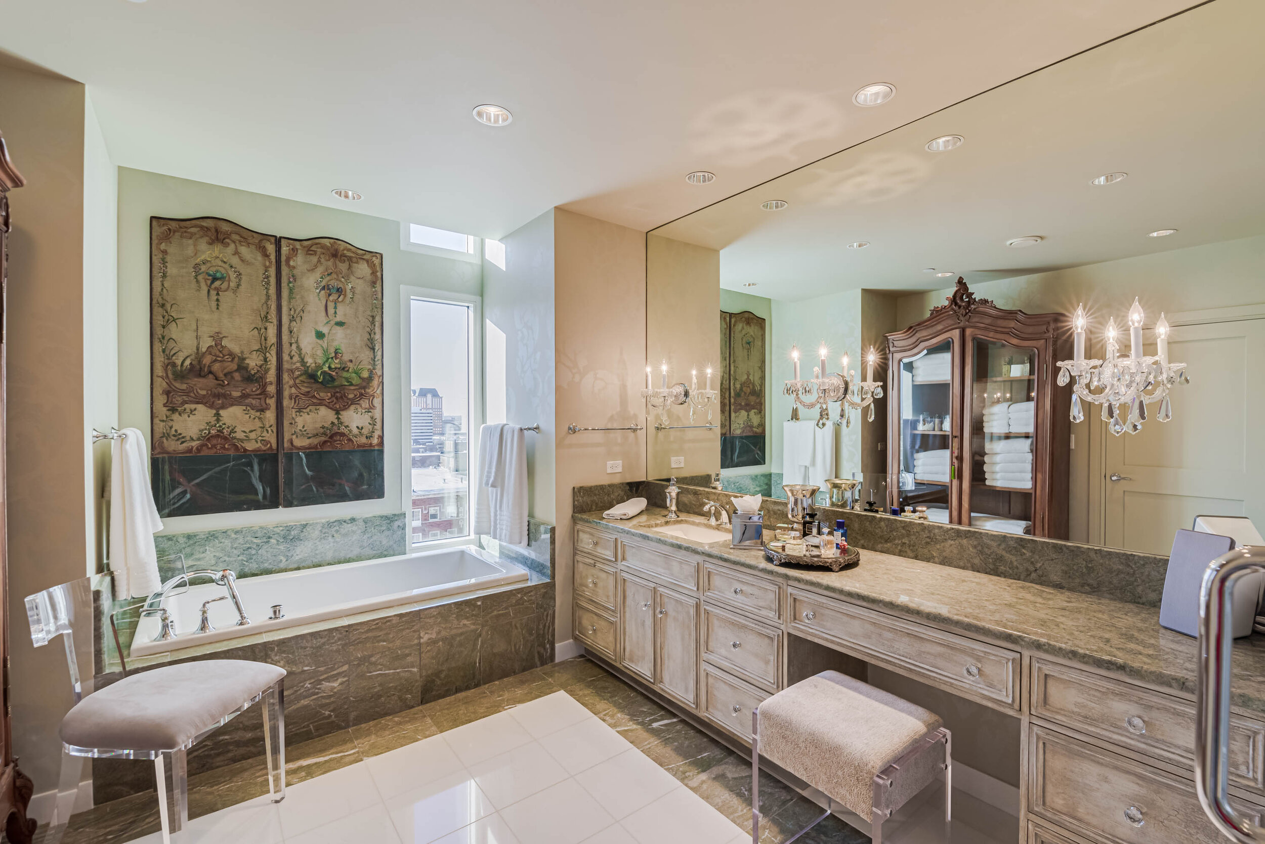 Master Bath with Tub and Expanded Vanity