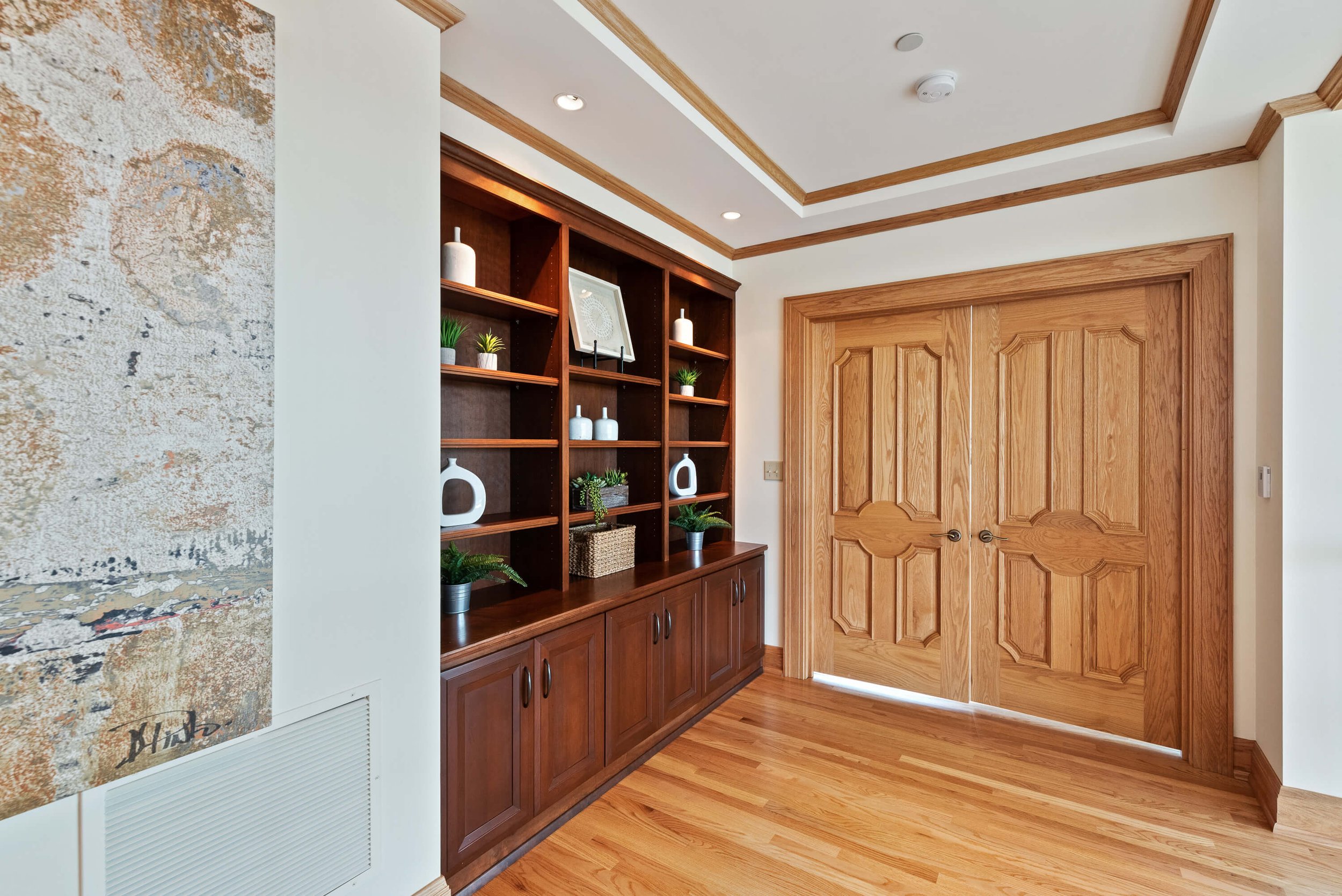 Built-Ins Outside Master Bedroom Entry