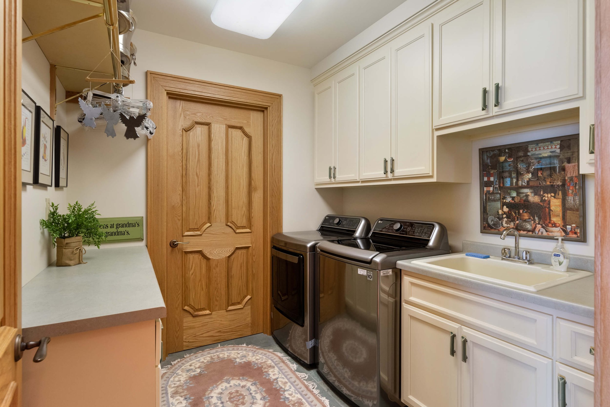 Second Floor Laundry Room with Sink