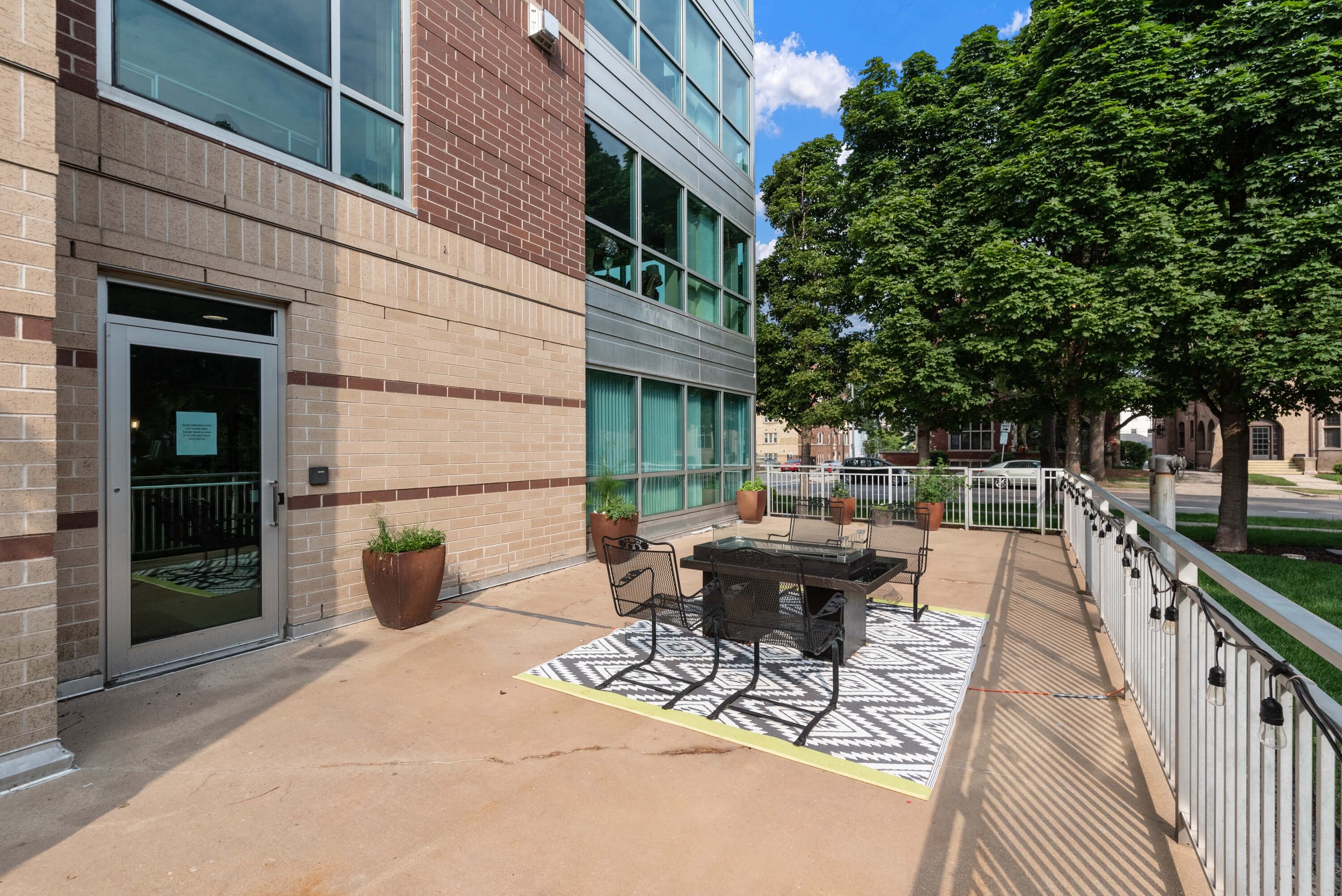 Common Patio with Herb Garden