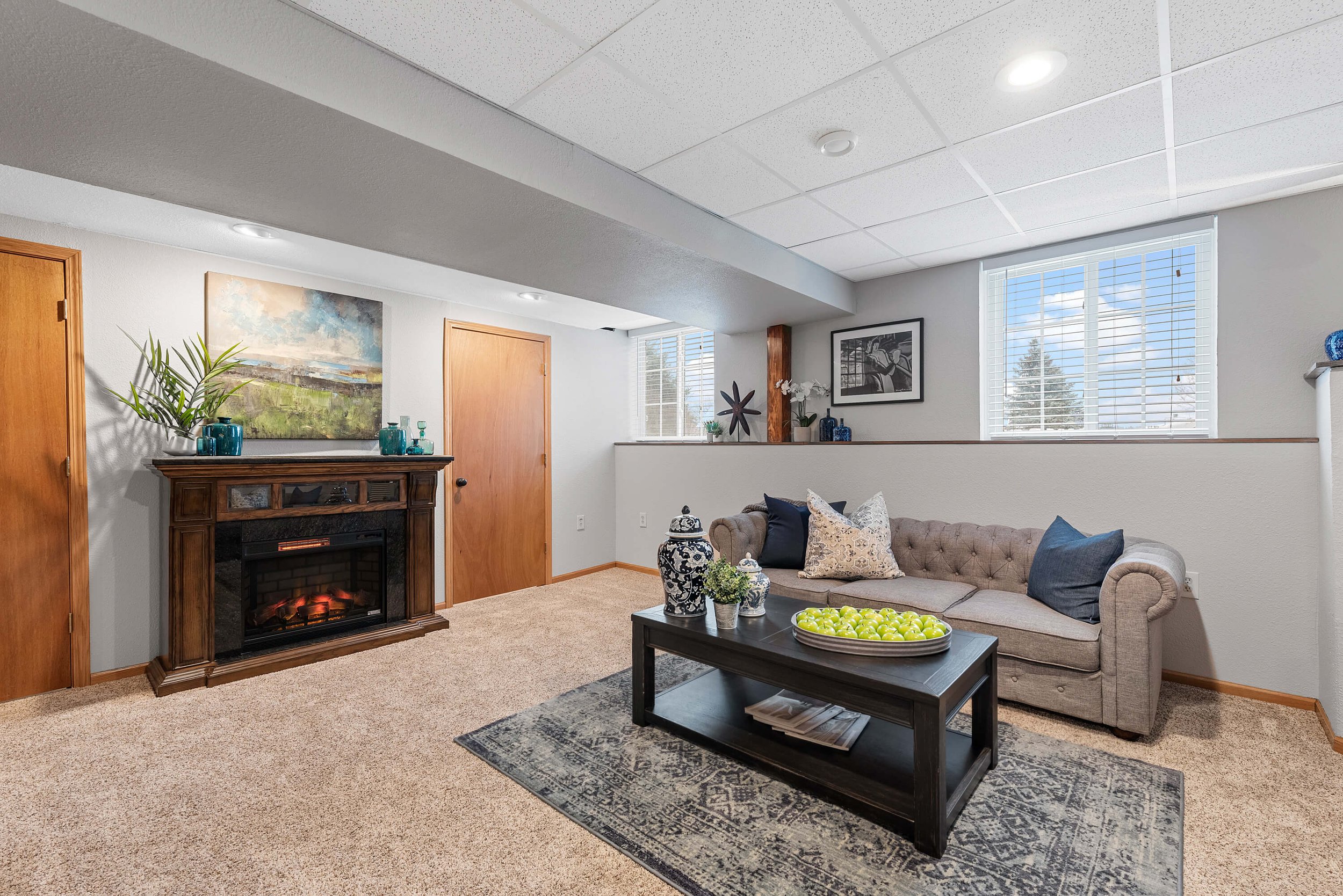 Sun-Filled Lower Level Family Room