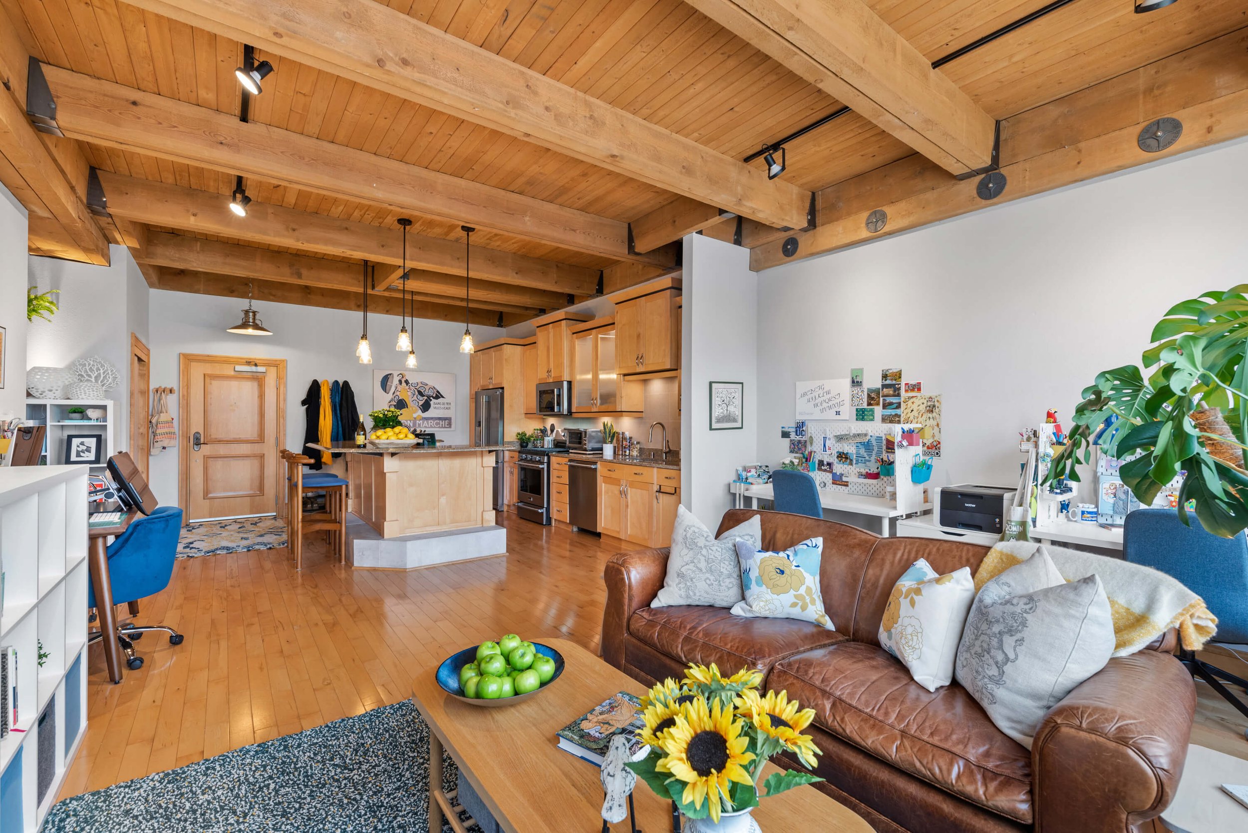 Timber Ceilings and Maple Floors