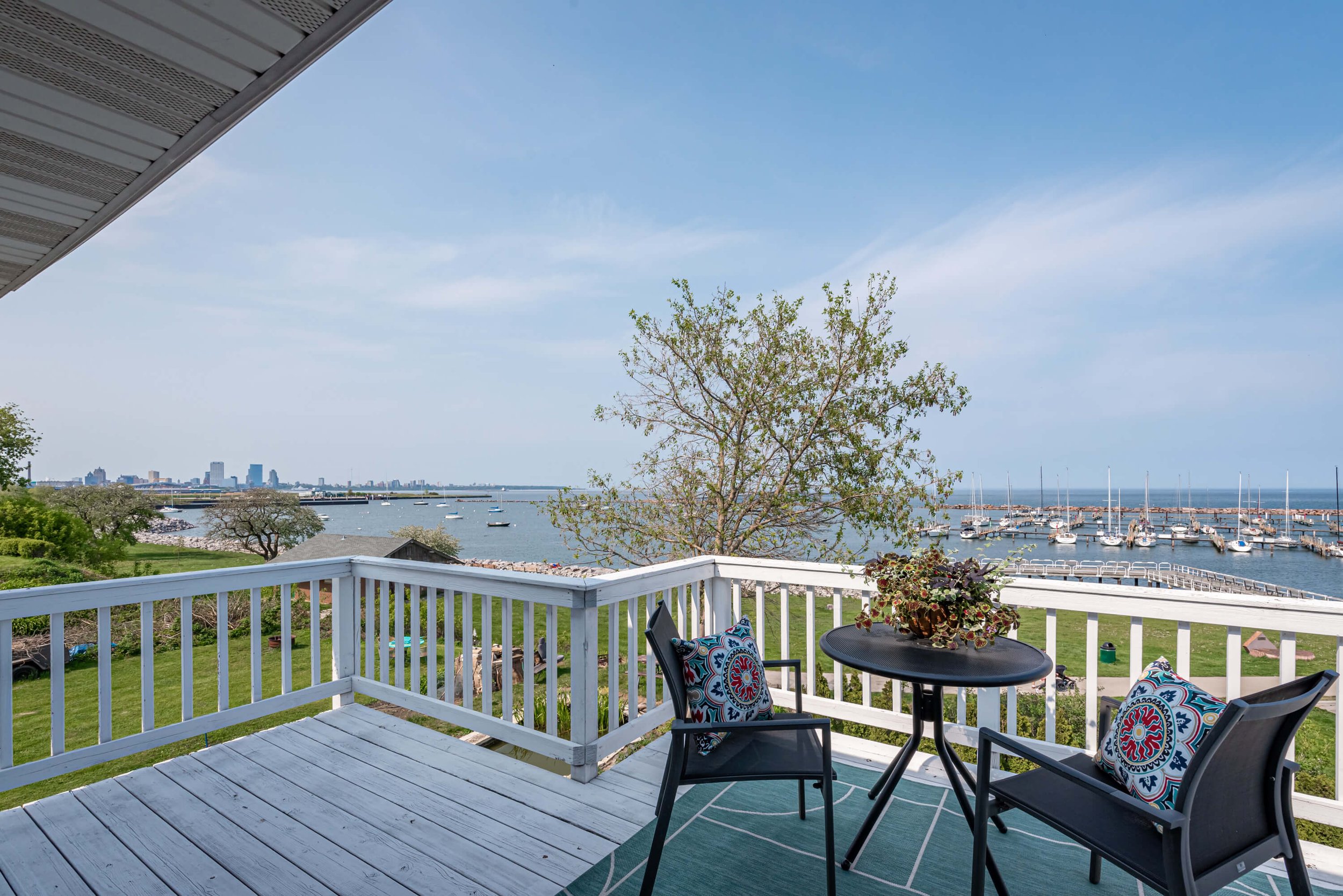 Primary Suite View Towards Lake and City