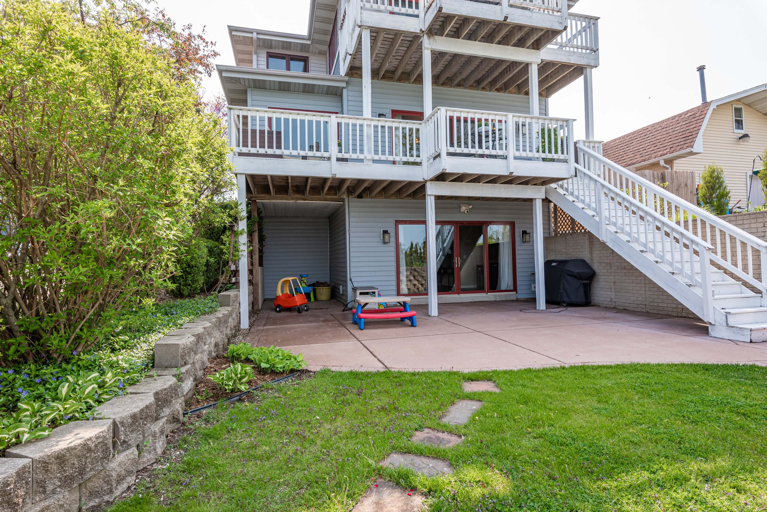 East Side of Home with Walk-Out Lower Level