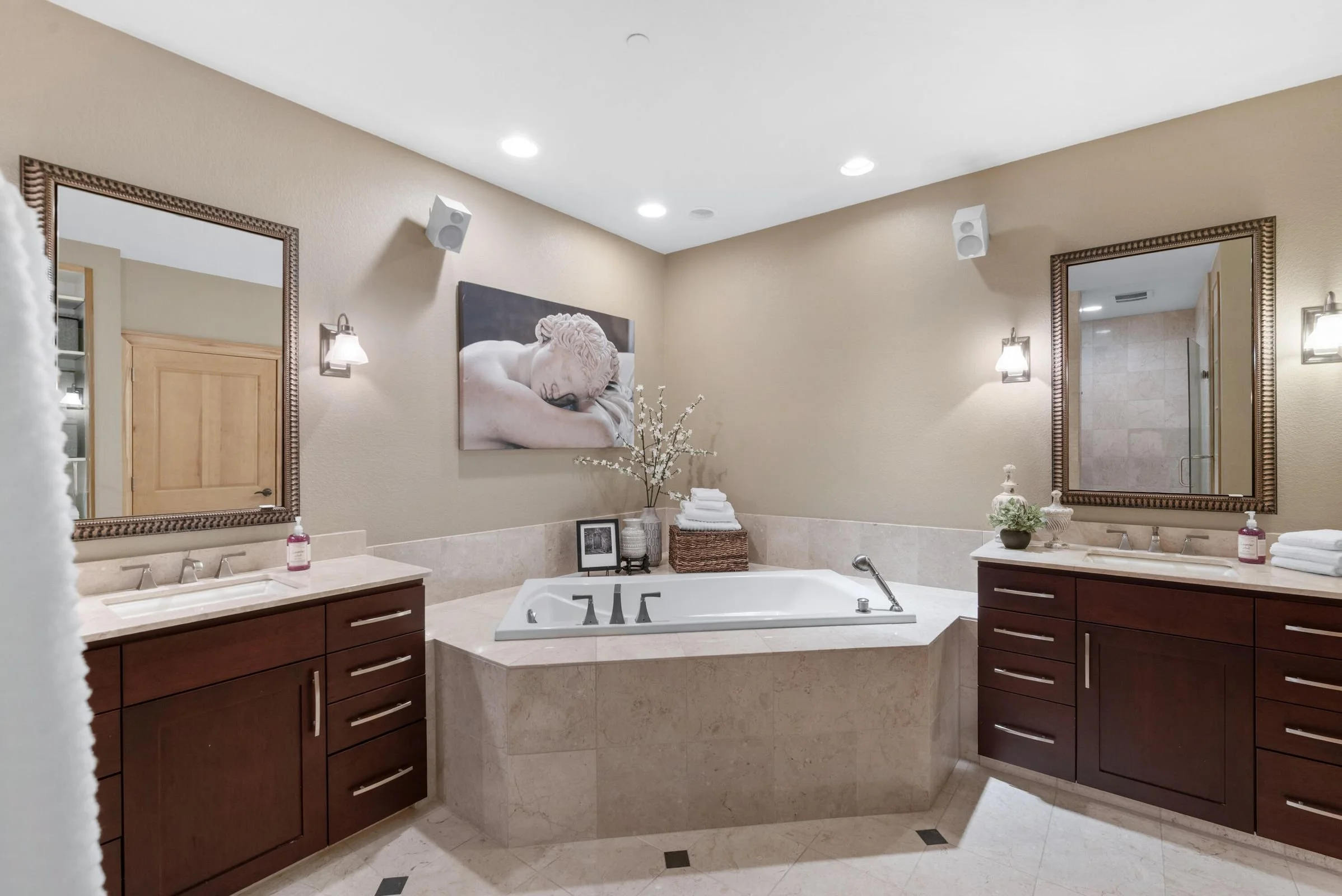 Whirlpool &amp; Two Vanities