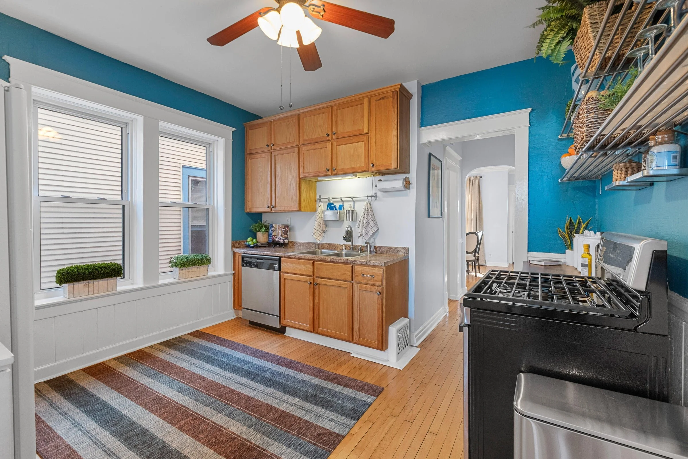 Oak Cabinet &amp; Rock Maple Floors