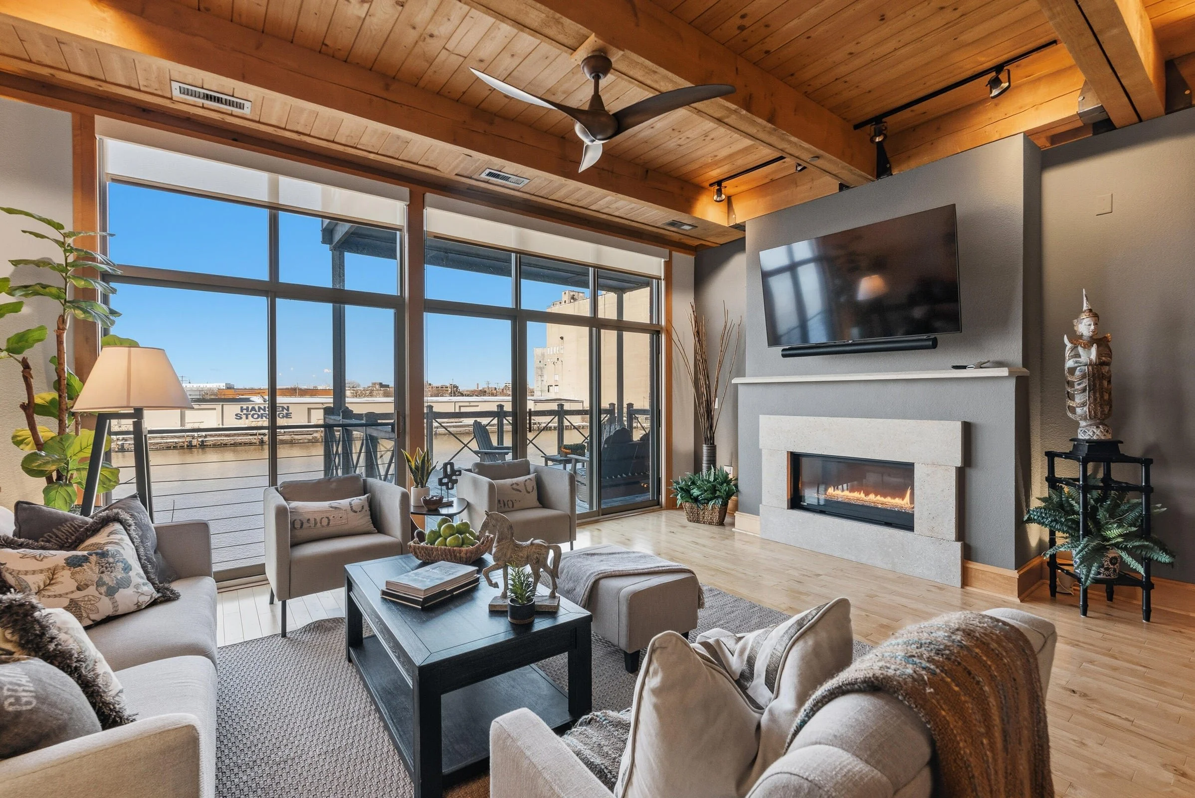 Walls of Glass Over Milwaukee River