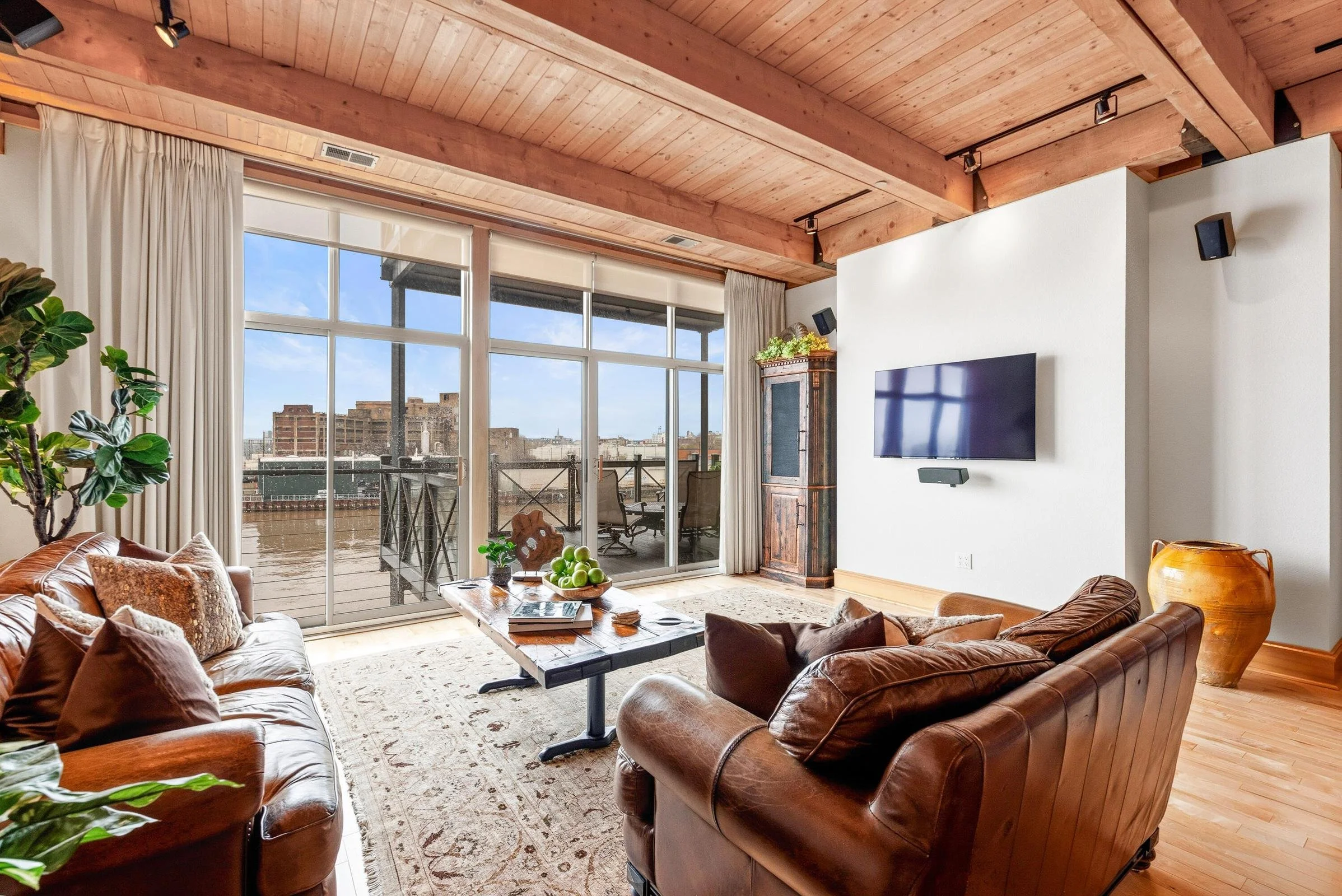 Walls of Glass Over Milwaukee River