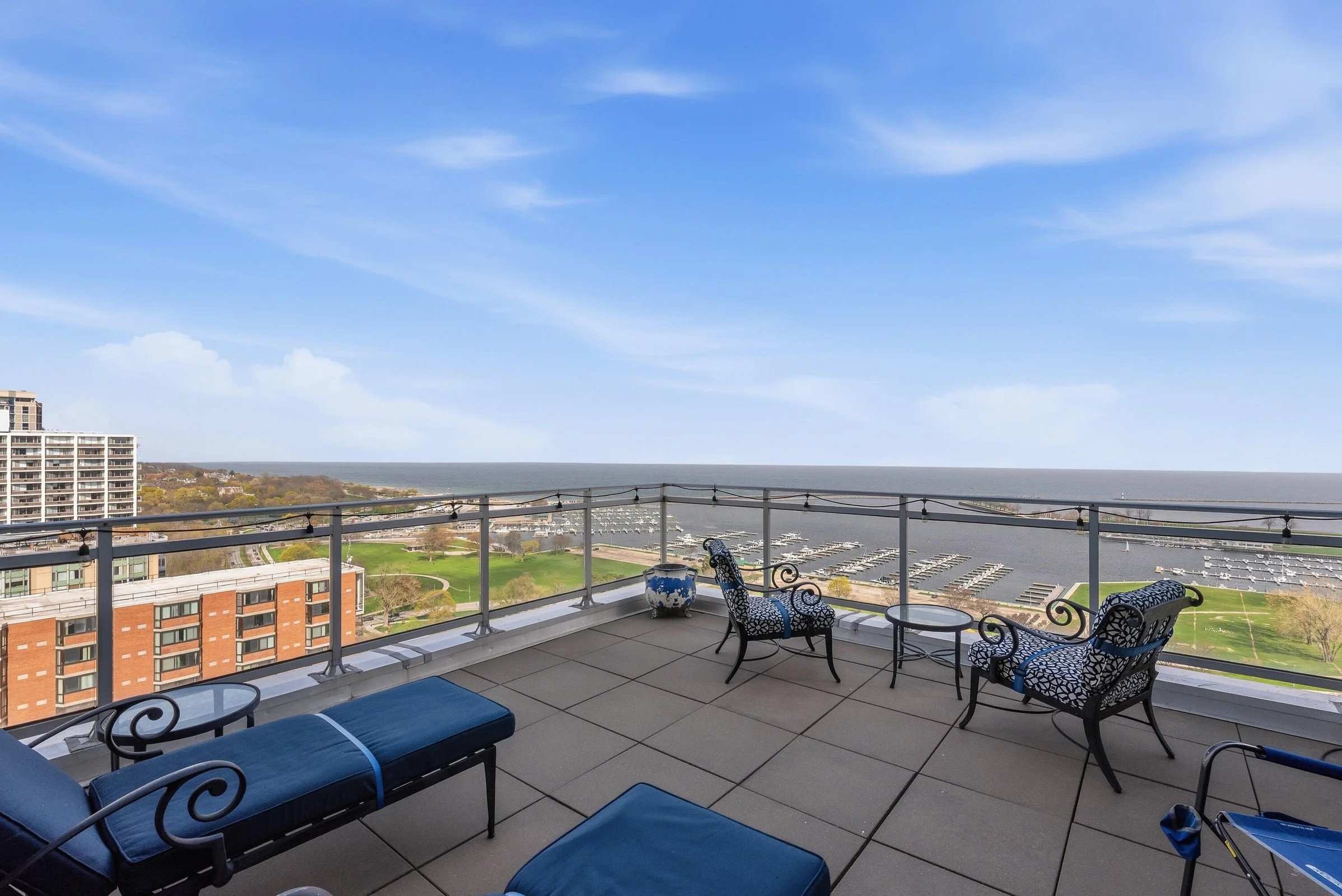 Large Set Back Terrace