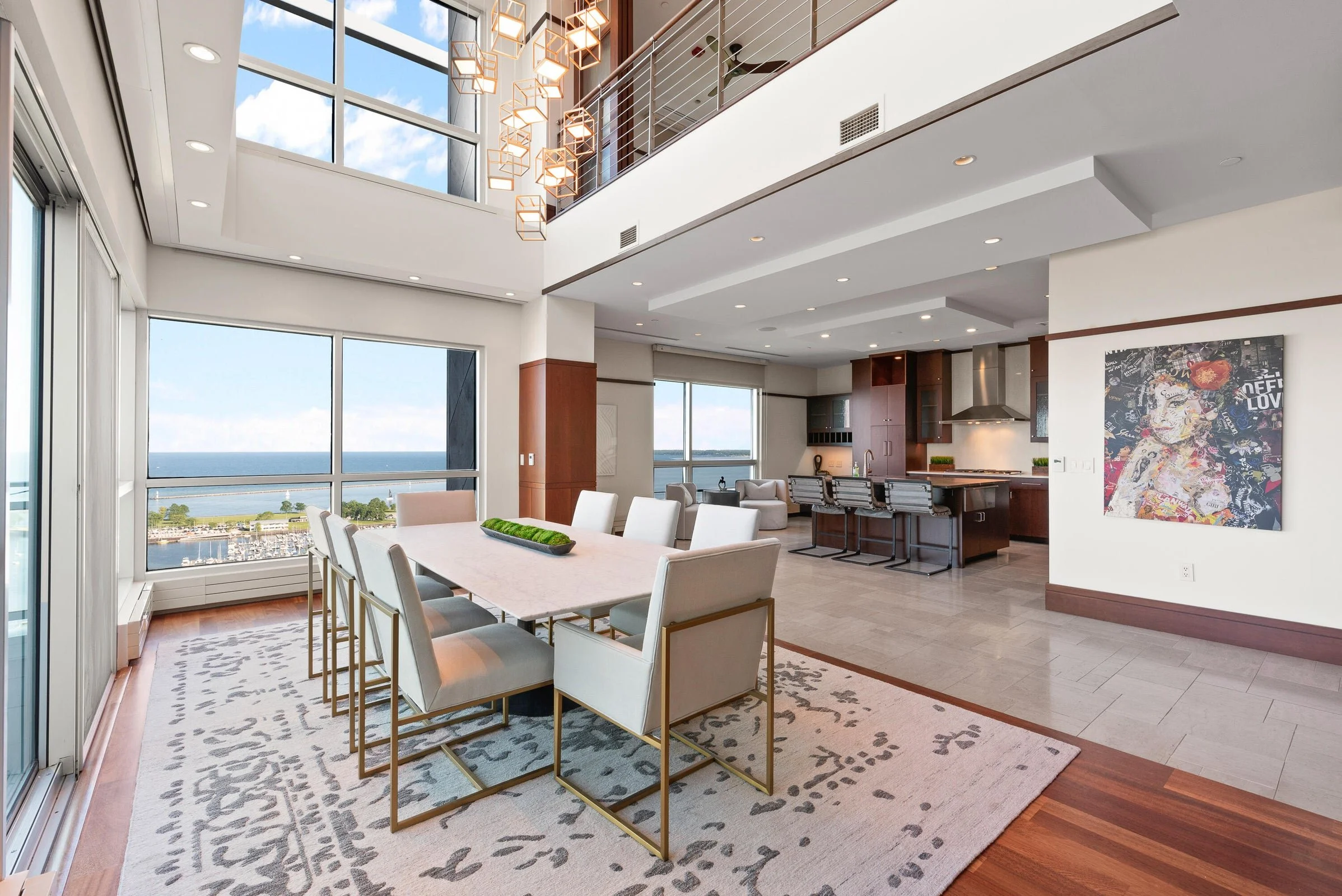 Two Story Dining Room